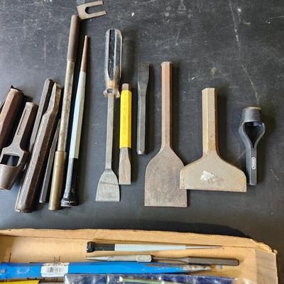 Tool Lot Chisels Carpet Stair Tool and more