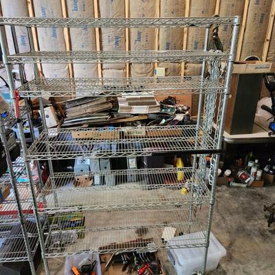 Wire Shelving 6 Shelves 48x18x75 on Casters