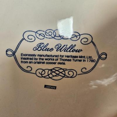 Vintage Blue Willow 18" Turkey Platter