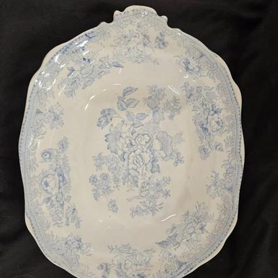 Antique Burgess & Leigh Asiatic Pheasants Blue Tureen