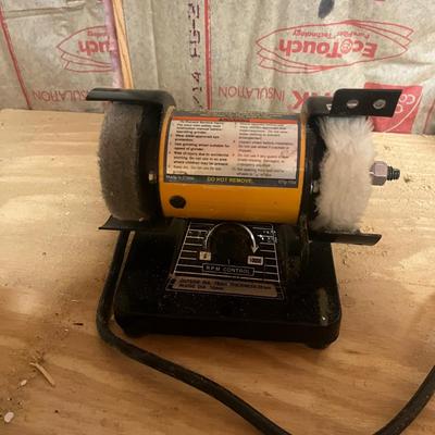 Cordless Dremel, Central Forge Vise & Central Electric 3” Bench Grinder (W-MG)