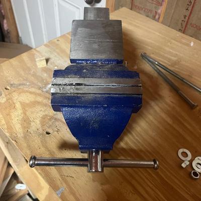 Cordless Dremel, Central Forge Vise & Central Electric 3” Bench Grinder (W-MG)