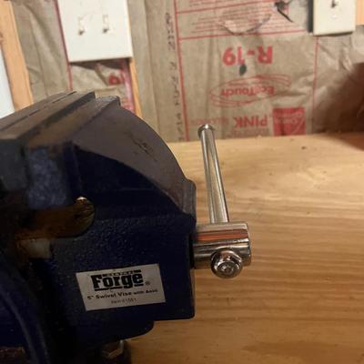 Cordless Dremel, Central Forge Vise & Central Electric 3” Bench Grinder (W-MG)