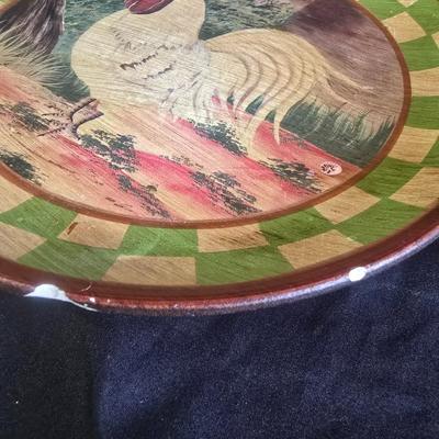 DECORATIVE ROOSTER PLATES