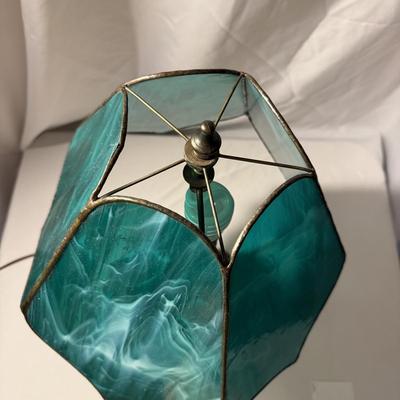Art Nouveau Lamp with Stained Glass Shade (LR-BM)