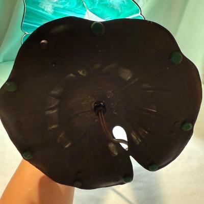 Art Nouveau Lamp with Stained Glass Shade (LR-BM)