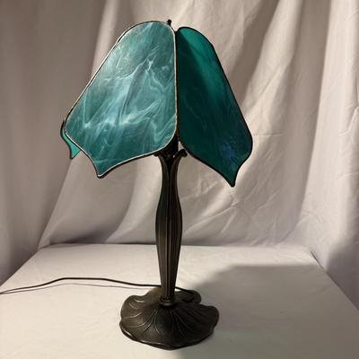 Art Nouveau Lamp with Stained Glass Shade (LR-BM)