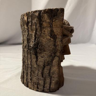 Two Carved Wooden Heads (LR-BM)