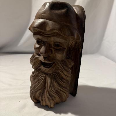 Two Carved Wooden Heads (LR-BM)