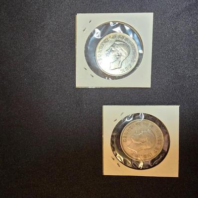 1944 & 1952 CANADIAN 50 CENT COINS