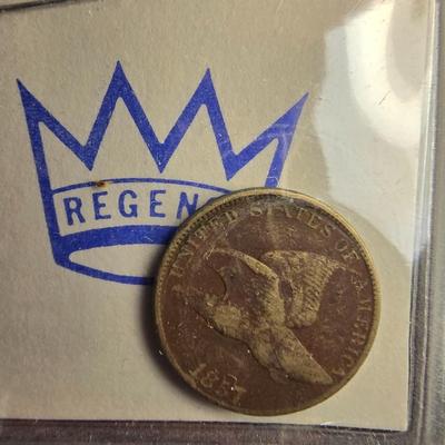 1857 FLYING EAGLE CENT