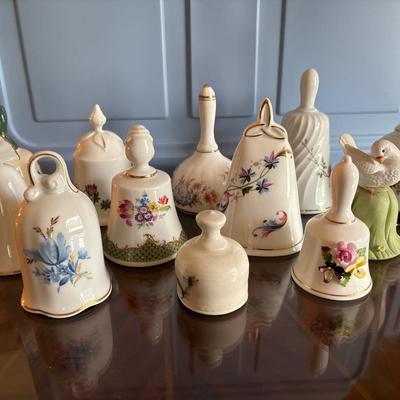 Collection of porcelain bells