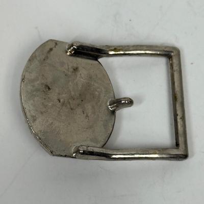 Sale Photo Thumbnail #88: In good vintage condition. Oval part of belt buckle is approx. 1.5" x 1".