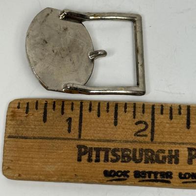 Sale Photo Thumbnail #87: In good vintage condition. Oval part of belt buckle is approx. 1.5" x 1".
