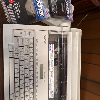 Drop leaf typewriter table with electronic brother typewriter