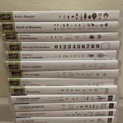 23 Stampin up clear stamps