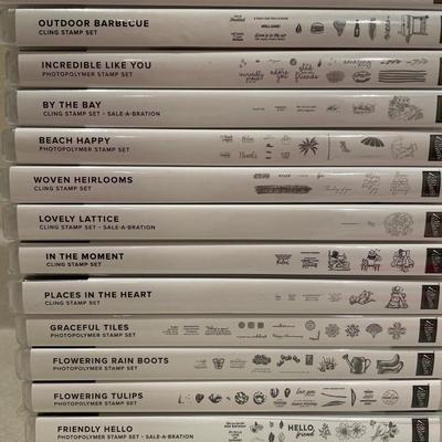 23 Stampin up clear stamps