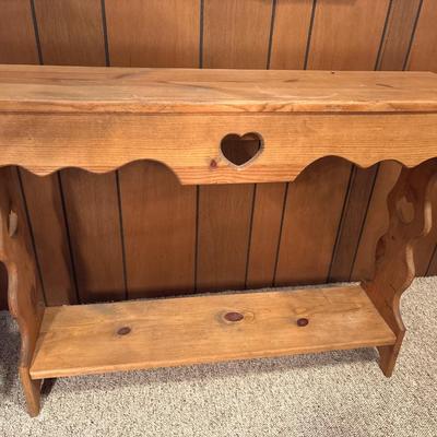Wood sofa/side table