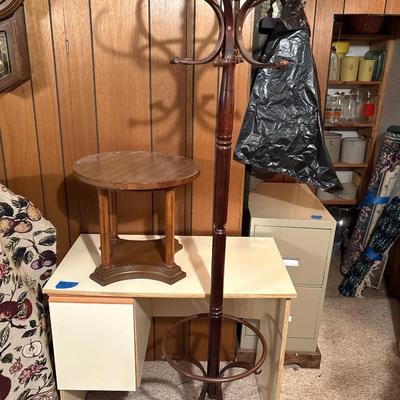 Side table, hat/coat rack, desk