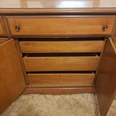 Two Carved Wooden Dressers (B1-KD)