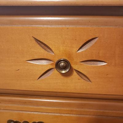 Two Carved Wooden Dressers (B1-KD)