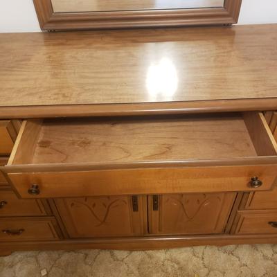 Two Carved Wooden Dressers (B1-KD)