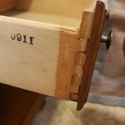 Carved Wooden Double Bed Frame and Two Night Stands (B1-KD)