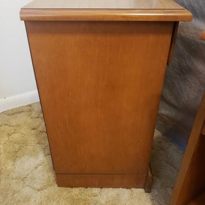 Carved Wooden Double Bed Frame and Two Night Stands (B1-KD)