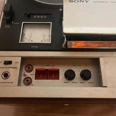 Sony Tc-355 Stereo Reel to Reel with Tapes (W-MG)