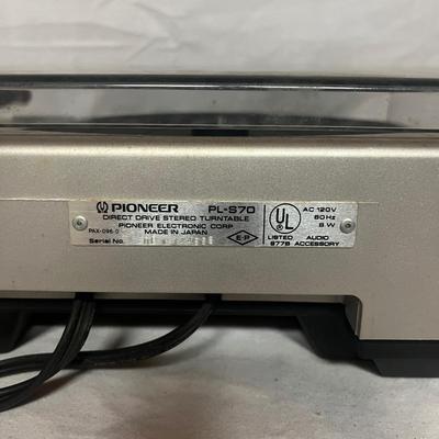 Pioneer PL-S70 Full Automatic Stereo Turntable (W-MG)