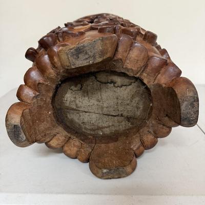 Carved Wooden Umbrella Holder (G-BM)