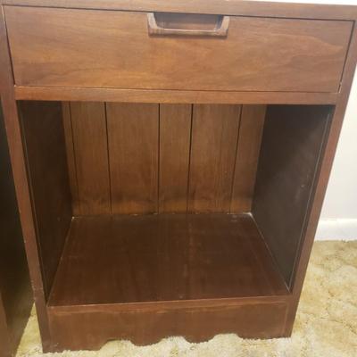 Two MCM Side Tables (B1-KD)