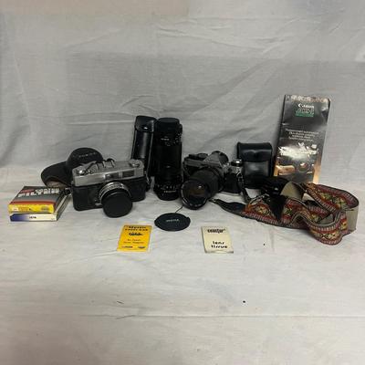 Canon AE 1 35MM, Konica 35MM Camera, Lenses & More (W-MG)