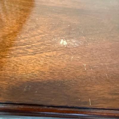 Wooden Nesting Tables w/ Leather Top (G-BM)