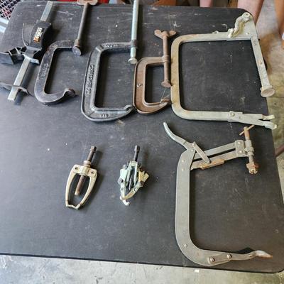Lot of tools C-Clamps , Clamp , Pulls