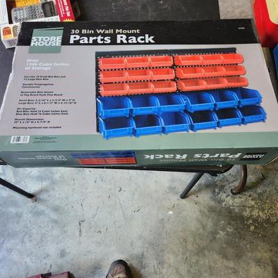 Store House 30 bin Wall Mount Parts Rack
