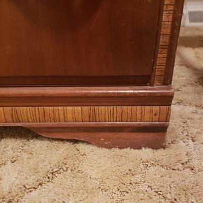 Vintage Waterfall Double Bed Frame and Matching Dresser (B2-KD)