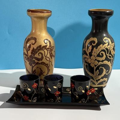 Japan vases and candle holders