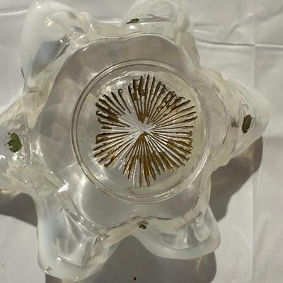 Vintage Red Glassware, candy dish or a cigarette dish