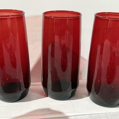 Vintage Red Glassware, candy dish or a cigarette dish