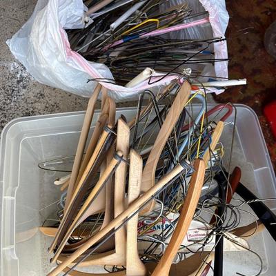 Tote & bag full of hangers