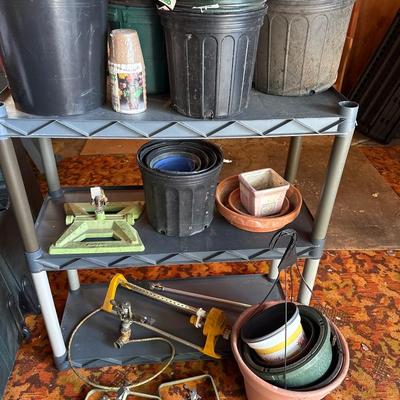 Vintage, Rainbird, sprinklers, and plastic pots