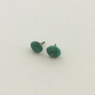 Light blue howlite look stud earrings