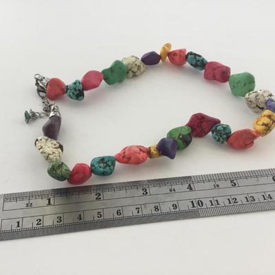 Unique colorful stone type necklace