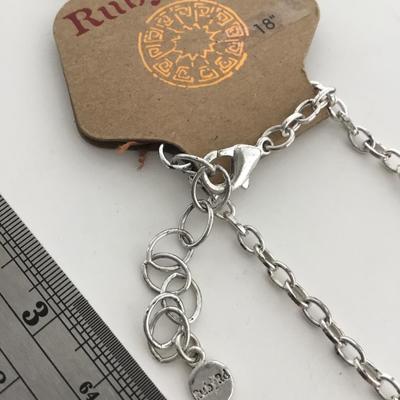 Ruby rd marked light pink fashion necklace