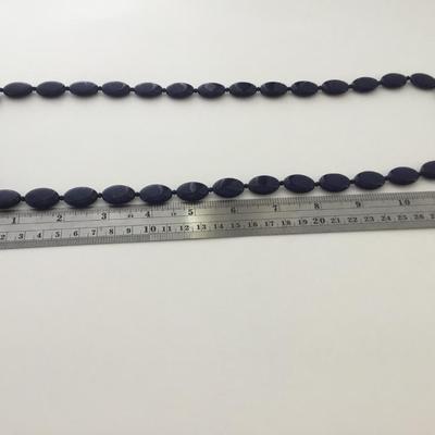 Unmarked navy blue fashion necklace