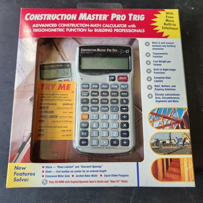 Construction Master Pro Trig Math Calculator NIB