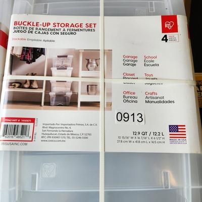 8 New Buckle-up Storage Containers 12.9 qt