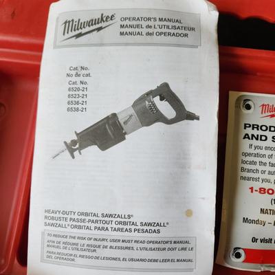 Milwaukee Heavy Duty Orbital Sawzalls 6538-21
