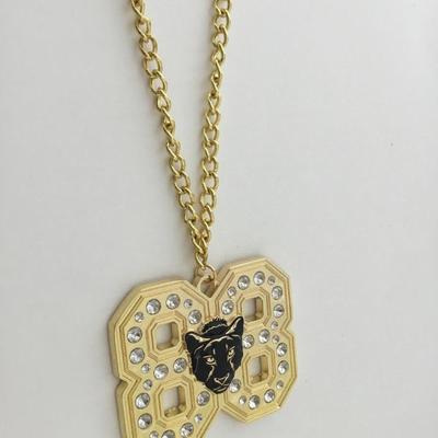 Gold tone 88 statement necklace